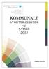 KOMMUNALE AVGIFTER,GEBYRER og SATSER 2015