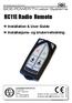 RC11E Radio Remote. Installation & User Guide Installasjons- og brukerveiledning. www.side-power.com sidepower@sleipner.no