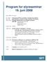 Program for styreseminar 19. juni 2008