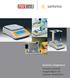 Sartorius Competence Innovativ produktmangfoldighet. moderne laboratorier