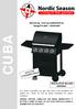 CUBA. Montering, -bruk og vedlikehold for Gassgrill CUBA GG301400 REGULATOR SELGES SEPERAT