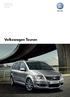 Brosjyre med tekniske data og utstyr. Das Auto. Volkswagen Touran