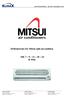 Driftsinstruks for Mitsui split aircondition