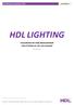 HDL LIGHTING VEILEDNING OG KOBLINGSSKJEMAER FOR STYRING AV 24V LED-ANLEGG