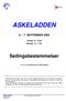 ASKELADDEN 6. 7. SEPTEMBER 2008. Lørdag - kl. 12.00 Søndag - kl. 11.00. Seilingsbestemmelser. Arrangør: Os Seilforening og Milde Båtlag