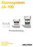 Alarmsystem JA-100. Produktkatalog. Alarm med revolusjonerende betjening