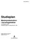 www.dmmh.no Studieplan Mastergradsstudium i barnehageledelse 120 studiepoeng, heltid Studieplanen gjelder for studentkull 2016 2018