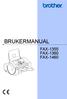 BRUKERMANUAL FAX-1355 FAX-1360 FAX-1460