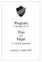 Program. Trio. Fitjar