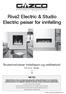 Riva2 Electric & Studio Electric peiser for innfelling