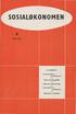 SOSIALOKONOMEN APRIL 1959 AV INNHOLDET: Norsk investeringspolitikk. Elektronisk databearbeiding. Beskatning av åndsarbeid