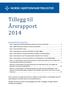 Tillegg til Å rsrapport 2014