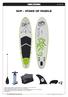 SUP STAND UP PADDLE. Complementing manual. Art. 25-158