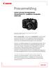 Pressemelding. Canon lanserer banebrytende PowerShot G12 proffenes kompakte alternativ