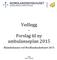 Vedlegg. Forslag til ny ambulanseplan 2015. Bilambulansen ved Nordlandssykehuset 2015