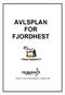 AVLSPLAN FOR FJORDHEST