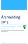 Årsmelding 2013. Kommunens næringsarbeid politisk og administrativt i 2013