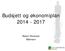 Budsjett og økonomiplan 2014-2017. Robert Pettersen Rådmann