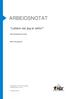 ARBEIDSNOTAT. Lettere når jeg er aktiv! Aktivitetsbeskrivelser. Marit Haugenes. Høgskolen i Nord-Trøndelag Arbeidsnotat nr 244