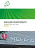 MELAND SENTERPARTI Arbeidsprogram 2015-2019