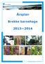 Årsplan. Brekke barnehage. Brekke barnehage: 69 37 51 92