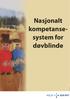 Nasjonalt kompetansesystem. døvblinde