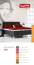 www.wonderlandbeds.com Wonderland 332 Regulerbar seng Regulerbar seng Reglerbar säng Säätösänky Verstelbaar bed Das justierbare Bett Adjustable bed