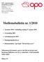 Medlemsbulletin nr. 1/2010