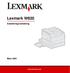 Lexmark W820. Installeringsveiledning. Mars 2001. www.lexmark.com