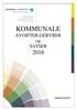 KOMMUNALE AVGIFTER,GEBYRER og SATSER 2016