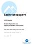 Bacheloroppgave. SAE00 Sykepleie. Morsmelk til premature barn Supplying breastmilk to preterm infants. Ellen Hoset Albertsen og Stine Imelda Haas