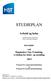 STUDIEPLAN. Arbeid og helse. Arbeid og helse (Nynorsk) Work and health (Engelsk) HMAB4005