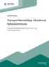 SAMFERDSEL Transportberedskap i Buskerud fylkeskommune