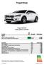 Peugeot Norge. Peugeot 508 RXH Prisliste gjeldende fra 01.05.2015