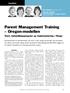 Parent Management Training Oregon-modellen