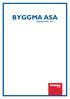 byggma asa Årsrapport 2010