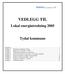 VEDLEGG TIL. Lokal energiutredning 2005. Tydal kommune