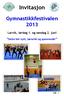 Invitasjon. Gymnastikkfestivalen 2013. Larvik, lørdag 1. og søndag 2. juni. Dette blir nytt, lærerikt og spennende! Side 1