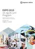 EXPO 2015 15. og 16. juni Program