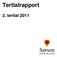 Tertialrapport. 2. tertial 2011