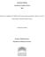 MASTER THESIS. Learning in Complex Systems. Outcome in Adulthood for Children with Autism Spectrum Disorder who have received