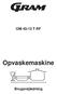 OM 45-13 T RF. Opvaskemaskine. Brugsvejledning