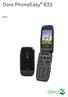 Doro PhoneEasy 631. Norsk