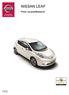 NISSAN LEAF. Priser og spesifikasjoner. Campaign discount 01.06.2016 NO-04C-0833