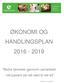 ØKONOMI OG HANDLINGSPLAN 2016-2019