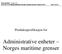 Administrative enheter Norges maritime grenser