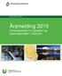 Rapport publisert 15.02.2016. Årsmelding 2015 Utviklingssenter for sykehjem og hjemmetjenester i Telemark