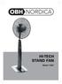 HI-TECH STAND FAN. Model 1387