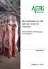 Økt produksjon av rødt kjøtt på norske fôrressurser