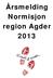 Årsmelding Normisjon region Agder 2013